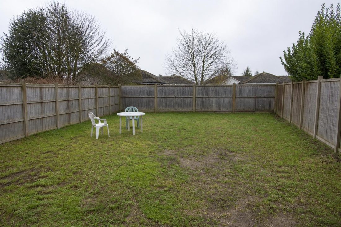 Bare lawn before